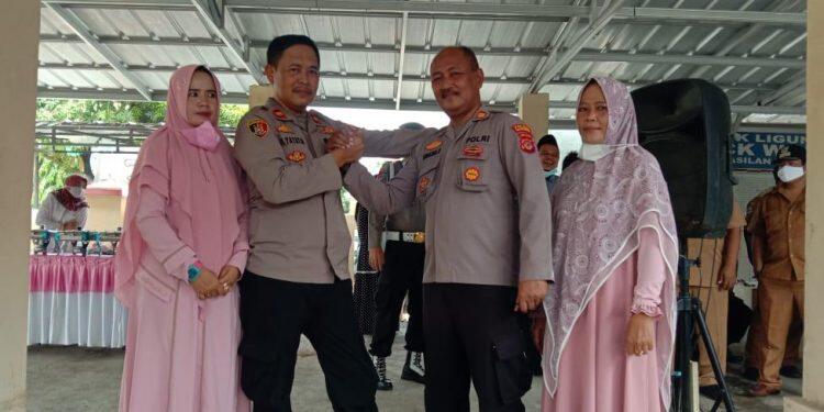 Tangis Haru Warnai Pisah Sambut Kapolsek Ligung