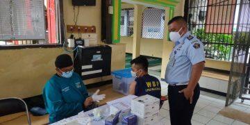 Ratusan Warga Binaan Lapas  Majalengka Divaksin Dosis ke-2