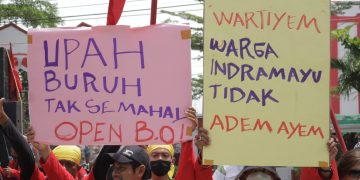 Tolak Penetapan UMK 2022, Aliansi Buruh Indramayu Ancam Mogok Massal