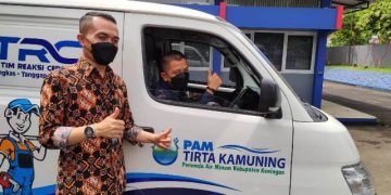 PAM Tirta Kamuning Terima CSR Mobil TRC