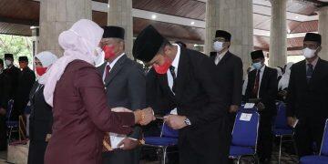 Ratusan Pejabat Pemkab Indramayu Dilantik