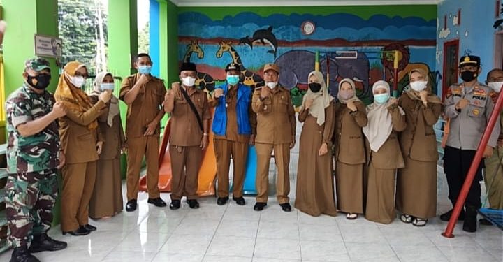 Muspika Mundu Monitoring Pelaksanaan PTM