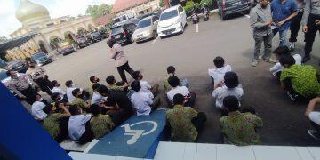 Polres Kuningan Amankan Puluhan Pelajar SMK Asal Cirebon