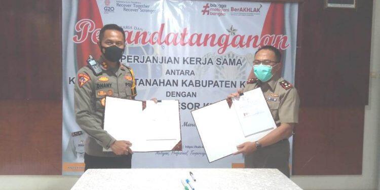 Cegah Mafia Tanah, Polres Kuningan dan ATR MoU
