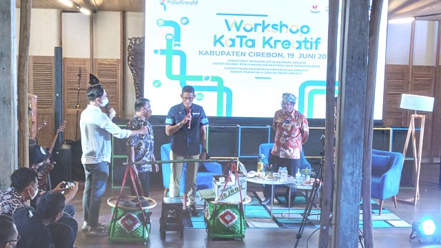 Sandiaga Uno: Penciptaan Lapangan Kerja 700 Ribu Sektor Ekraf, Dapat Menjadi Tatanan Ekonomi Baru Cirebon
