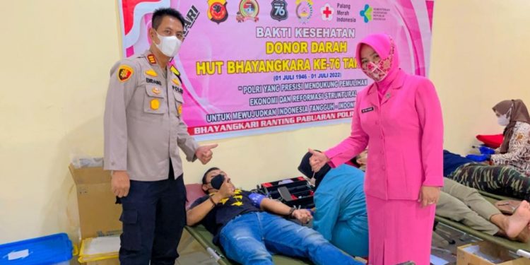 Polsek Pabuaran Gelar Donor Darah