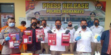Satnarkoba Polres Indramayu Sita Ratusan Gram Sabu dan Ganja