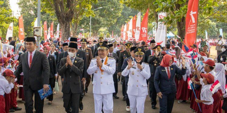 Upacara Peringatan HUT ke-77 Kemerdekaan RI Tingkat Kota Cirebon Berlangsung Khidmat