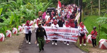 Jalan Sehat Jadi Puncak Acara HUT RI ke-77 di Cilaja