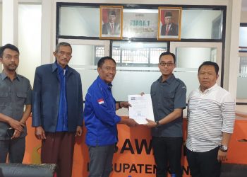 Ketua Partai Demokrat Baru Kunjungi Bawaslu Kuningan