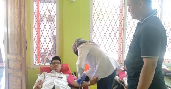 Pemdes Tuk Karangsuwung Rutin Adakan Donor Darah