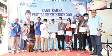 90 Pelaku UMKM Dapat Kadedeuh dari BPR Raksa