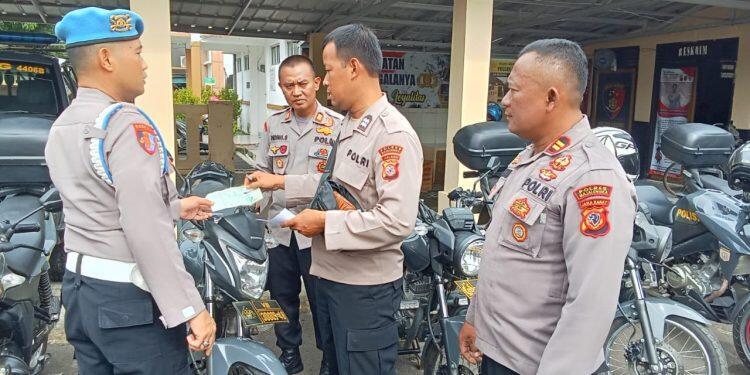 Siap Amankan Pilkades Serentak, Polsek Ligung Pastikan Semua Kendaraan Operasional Dalam Kondisi Baik