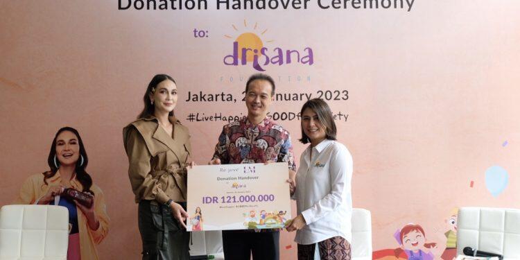 Donasi Hasil Penjualan Paket Re.juve dan Luna Maya Diberikan kepada Yayasan Drisana untuk Kampanye Kesadaran Terhadap Anak Berkebutuhan Khusus