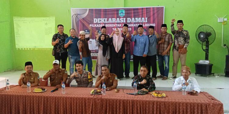 Sebelas Calon Kades di Kecamatan Ligung Berikrar Pilkades Damai