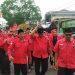 PDI Perjuangan Naik Ojol dan Delman Daftarkan Bacaleg