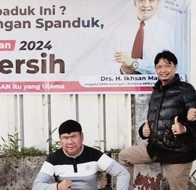 Relawan Ikhsan Geram Tiga Spanduk Ikhsan Marzuki Hilang