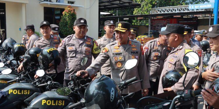 Jelang Pilkades Serentak, Kapolres Majalengka Cek Kondisi Kendaraan Dinas