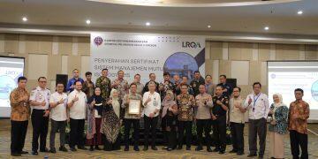 KSOP Cirebon Raih Sertifikat Sistem Manajemen Mutu dari LRQA