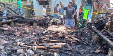 Lupa Matikan Tungku Dapur, Empat Rumah di Salawangi Majalengka Terbakar