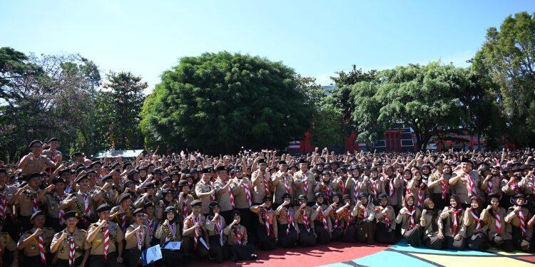 Peringati Hari Pramuka, Ribuan Siswa Banjiri Pandapa Paramarta