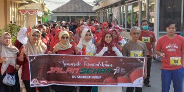 Ratusan Peserta Antusias Ikuti Jalan Sehat RS. Sumber Hurip