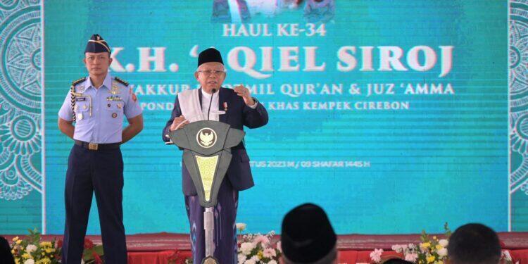 Wapres Hadiri Haul K.H. Aqil Siroj ke-34 di Ponpes Kempek