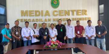 Dikunjungi PWI Kabupaten Cirebon, Ketua PN Sumber Apresiasi Fungsi dan Peran Pers