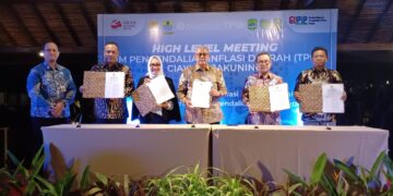 Perkuat Sinergi Menjaga Ketersediaan Pasokan Pangan, Pemda se-Ciayumajakuning Tandatangani Kerjasama Antar Daerah