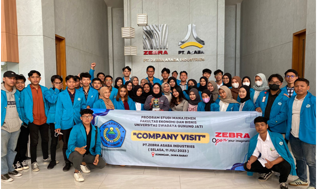 50 Mahasiswa Fakultas Ekonomi dan Bisnis UGJ Kunjungan Company Visit ke PT. Zebra Asaba Industries