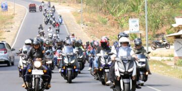 Ratusan ASN Ikut Touring Korpri ke Waduk Darma