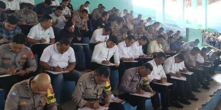 Ratusan Personel Polres Ciko Tes Psikologi Senpi