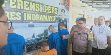 Pelaku Begal Motor ABG Dibekuk Polres Indramayu