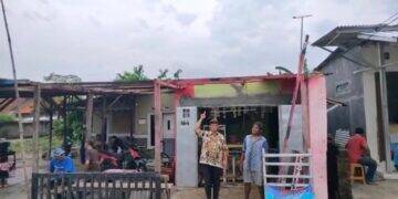 Puting Beliung Terjang Sejumlah Rumah Warga Luwung