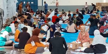 KPU Kota Cirebon Sorlip Surat Suara Pemilu 2024