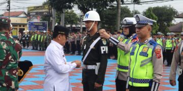 Ratusan Personel Polres Majalengka Diterjunkan untuk Mengamankan Arus Mudik Lebaran 