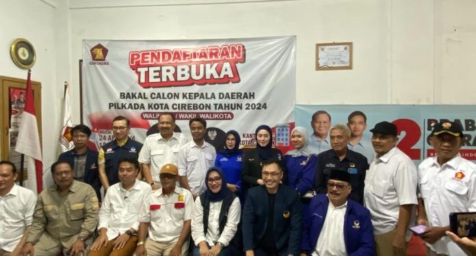 NasDem Kunjungi Gerindra Kota Cirebon Bawa Suhendrik