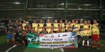Fun Futsal Peringati HUT Bhayangkara, Polres Ciko vs Jurnalis