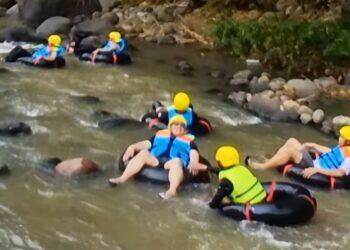 Manfaatkan Potensi Alam, Pemdes Kubang Bangun Wisata River Tubing