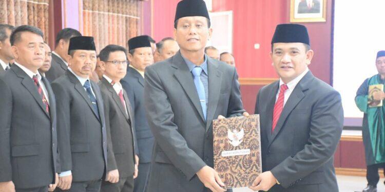 Aeron Randi Resmi Dilantik Jadi Penjabat Sekda Majalengka