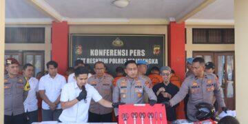 11 Pelaku Kejahatan 3C berhasil Ditangkap Satreskrim Polres Majalengka