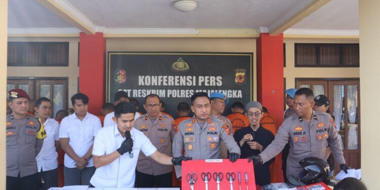 11 Pelaku Kejahatan 3C berhasil Ditangkap Satreskrim Polres Majalengka