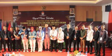 Pj Sekda Arif Kurniawan Hadiri Penetapan Nomor Urut Paslon