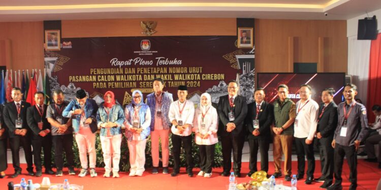 Pj Sekda Arif Kurniawan Hadiri Penetapan Nomor Urut Paslon