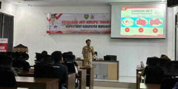 Inspektorat dan Satgas Saber Pungli Indramayu Berikan Pemahaman Anti Korupsi