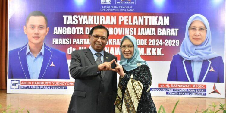 dr Ratnawati Resmi Dilantik Menjadi Anggota DPRD Jabar dan Jadi Ketua Fraksi Partai Demokrat