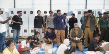 Polres Ciko dan Forkompimda Cek Sorlip Surat Suara