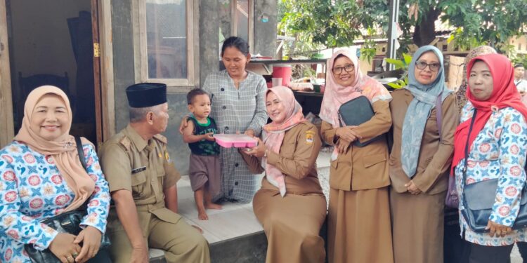 Keluarga Besar DPPKBP3A Monitoring KRS di Desa Klayan