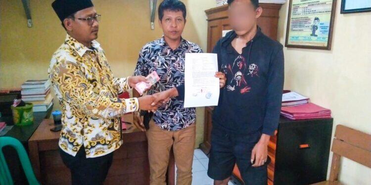 Polsek Dukupuntang Amankan Pencuri Kotak Amal Masjid Jami Almutakin Desa Cangkoak