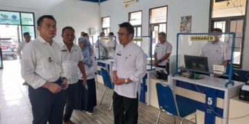 Tinjau Pelayanan Disnaker, Pj Bupati: Pelayanan Disini Sudah Baik